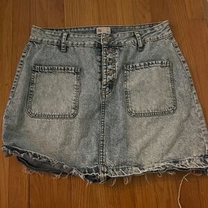 SO denim skirt
